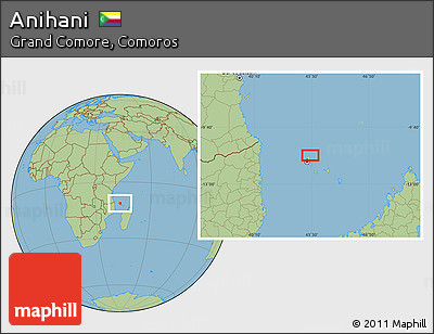 Savanna Style Location Map of Anihani