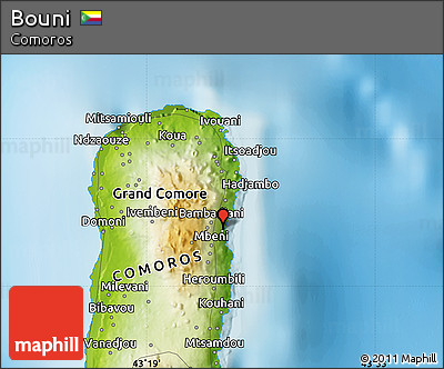 Physical Map of Bouni