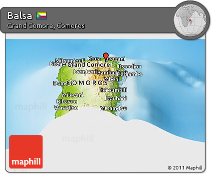 Physical Panoramic Map of Balsa