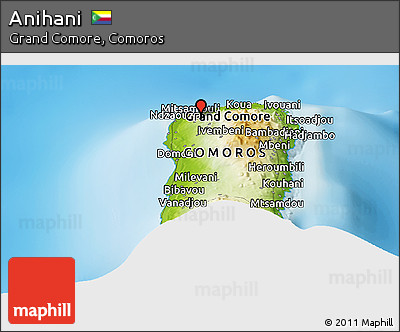 Physical Panoramic Map of Anihani