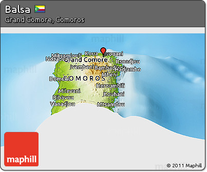 Physical Panoramic Map of Balsa