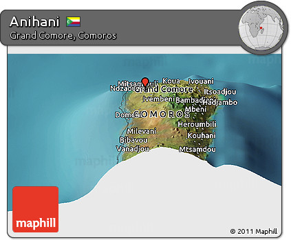 Satellite Panoramic Map of Anihani