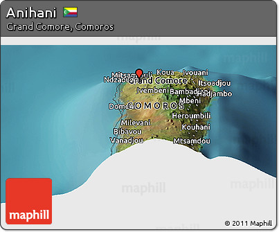 Satellite Panoramic Map of Anihani