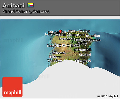 Satellite Panoramic Map of Anihani