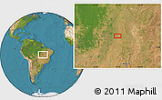 Satellite Location Map of the area around 11° 20' 3" S, 49° 13' 30" W