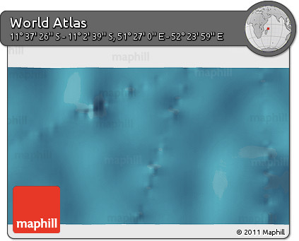 Satellite 3D Map of the Area around 11° 20' 3" S, 51° 55' 29" E