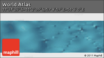 Satellite Panoramic Map of the Area around 11° 20' 3" S, 53° 37' 30" E