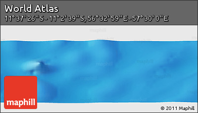 Physical Panoramic Map of the Area around 11° 20' 3" S, 57° 1' 29" E