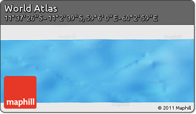 Physical Panoramic Map of the Area around 11° 20' 3" S, 59° 34' 30" E