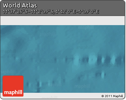 Satellite 3D Map of the Area around 11° 20' 3" S, 5° 10' 30" E
