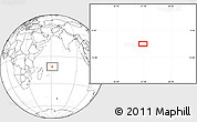 Blank Location Map of the area around 11° 20' 3" S, 61° 16' 29" E
