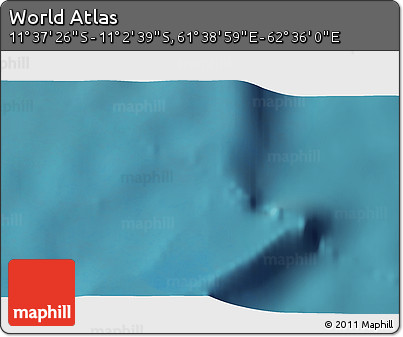 Satellite 3D Map of the Area around 11° 20' 3" S, 62° 7' 30" E