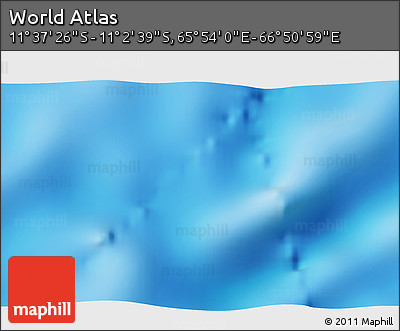 Shaded Relief 3D Map of the Area around 11° 20' 3" S, 66° 22' 30" E