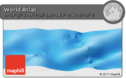 Physical Panoramic Map of the Area around 11° 20' 3" S, 66° 22' 30" E