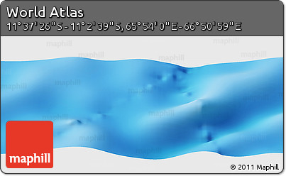 Physical Panoramic Map of the Area around 11° 20' 3" S, 66° 22' 30" E
