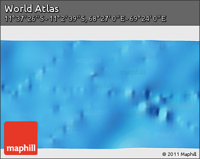 Physical 3D Map of the Area around 11° 20' 3" S, 68° 55' 30" E