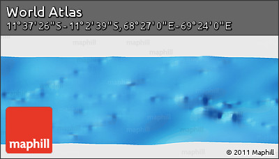 Physical Panoramic Map of the Area around 11° 20' 3" S, 68° 55' 30" E