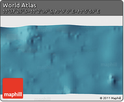 Satellite 3D Map of the Area around 11° 20' 3" S, 70° 37' 30" E