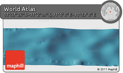 Satellite Panoramic Map of the Area around 11° 20' 3" S, 71° 28' 29" E