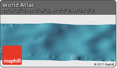 Satellite Panoramic Map of the Area around 11° 20' 3" S, 71° 28' 29" E