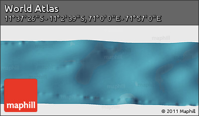 Satellite Panoramic Map of the Area around 11° 20' 3" S, 71° 28' 29" E