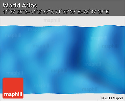 Physical 3D Map of the Area around 11° 20' 3" S, 72° 19' 29" E