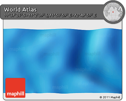 Shaded Relief 3D Map of the Area around 11° 20' 3" S, 72° 19' 29" E