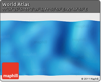 Shaded Relief 3D Map of the Area around 11° 20' 3" S, 72° 19' 29" E