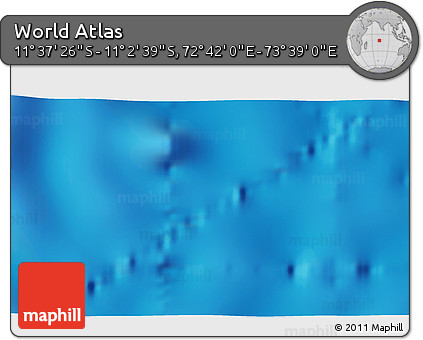 Physical 3D Map of the Area around 11° 20' 3" S, 73° 10' 30" E