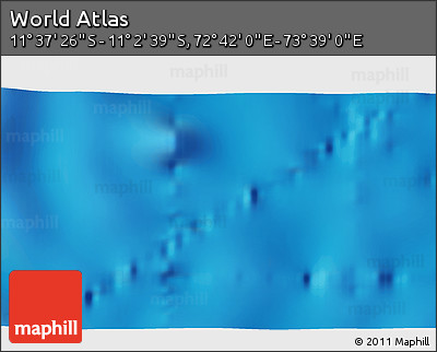 Physical 3D Map of the Area around 11° 20' 3" S, 73° 10' 30" E