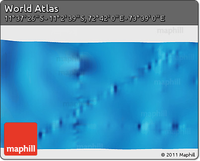 Physical 3D Map of the Area around 11° 20' 3" S, 73° 10' 30" E