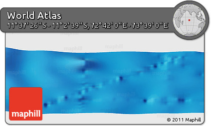 Physical Panoramic Map of the Area around 11° 20' 3" S, 73° 10' 30" E