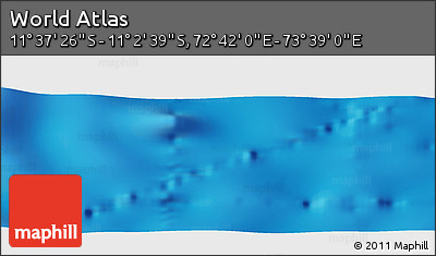 Physical Panoramic Map of the Area around 11° 20' 3" S, 73° 10' 30" E
