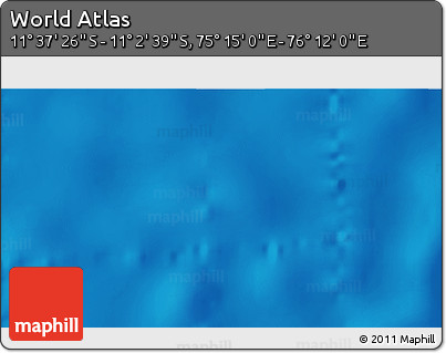 Physical 3D Map of the Area around 11° 20' 3" S, 75° 43' 29" E