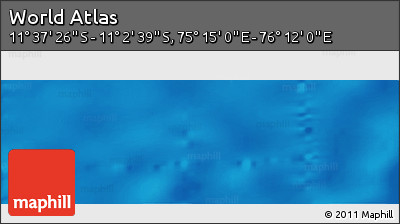 Physical Panoramic Map of the Area around 11° 20' 3" S, 75° 43' 29" E