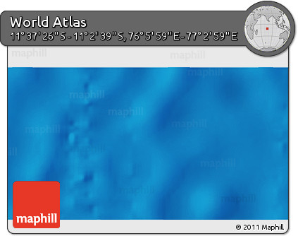 Physical 3D Map of the Area around 11° 20' 3" S, 76° 34' 29" E