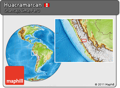 Physical Location Map of Huacramarcan