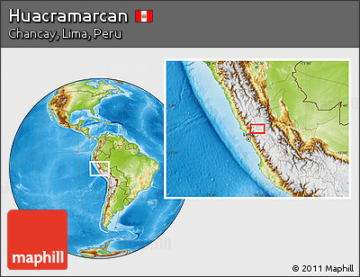 Physical Location Map of Huacramarcan