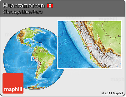Physical Location Map of Huacramarcan