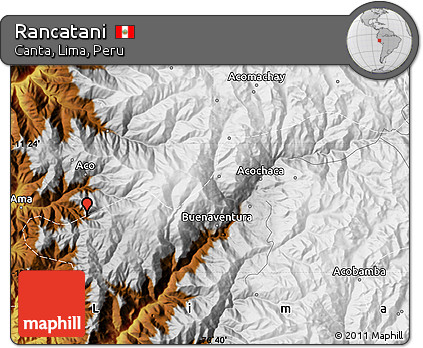Physical Map of Rancatani