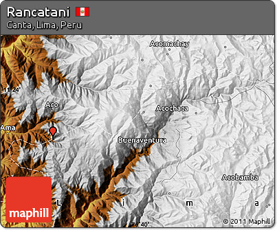 Physical Map of Rancatani