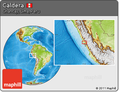 Physical Location Map of Caldera
