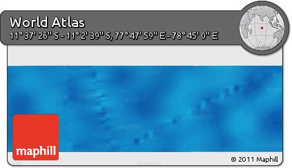 Physical Panoramic Map of the Area around 11° 20' 3" S, 78° 16' 30" E