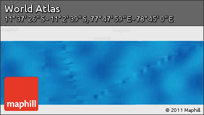Physical Panoramic Map of the Area around 11° 20' 3" S, 78° 16' 30" E