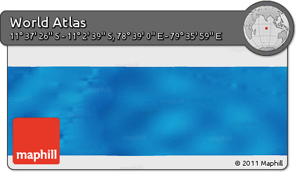 Physical Panoramic Map of the Area around 11° 20' 3" S, 79° 7' 30" E