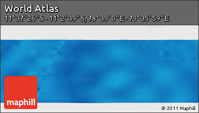 Physical Panoramic Map of the Area around 11° 20' 3" S, 79° 7' 30" E