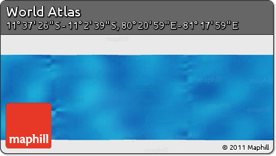 Physical Panoramic Map of the Area around 11° 20' 3" S, 80° 49' 29" E