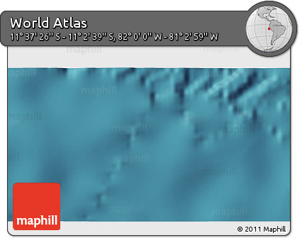 Satellite 3D Map of the Area around 11° 20' 3" S, 81° 31' 30" W
