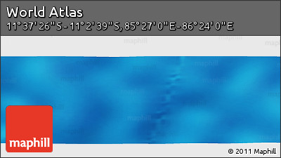 Physical Panoramic Map of the Area around 11° 20' 3" S, 85° 55' 30" E