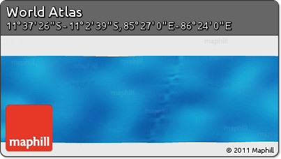Physical Panoramic Map of the Area around 11° 20' 3" S, 85° 55' 30" E